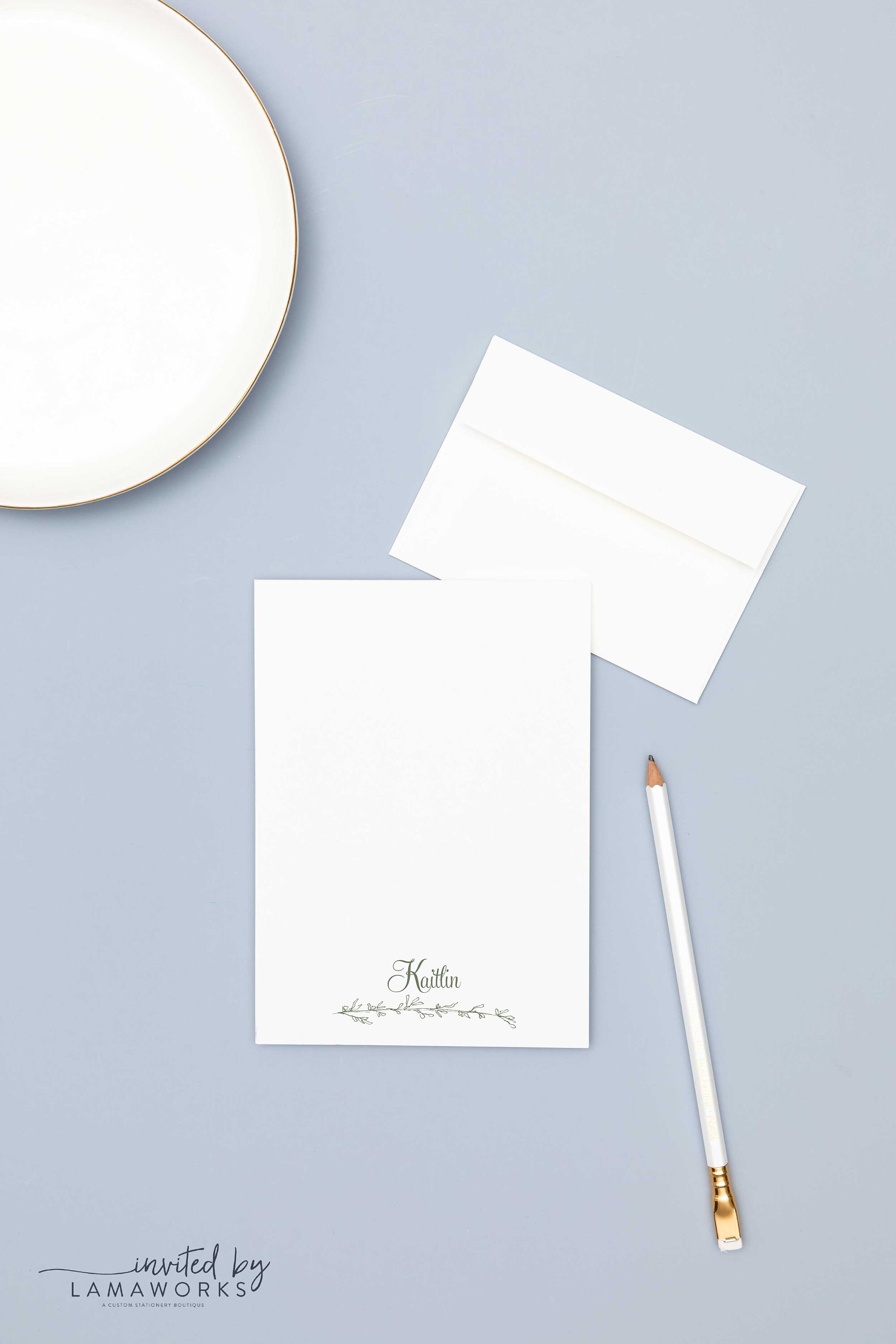 Elegant Letter Writing Stationery Set | Personalized Gift | Custom ...