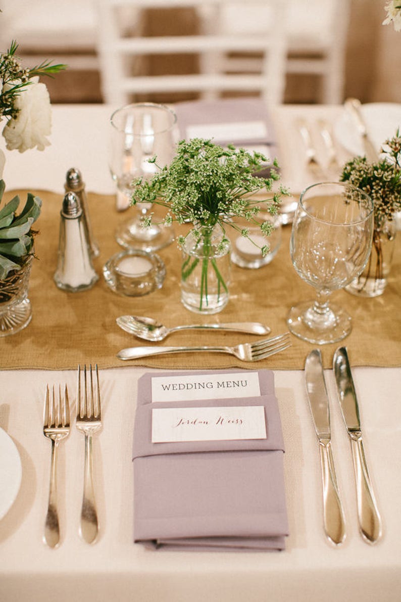 Simple Wedding Reception Menu Wedding Thank You Dinner Menu Etsy