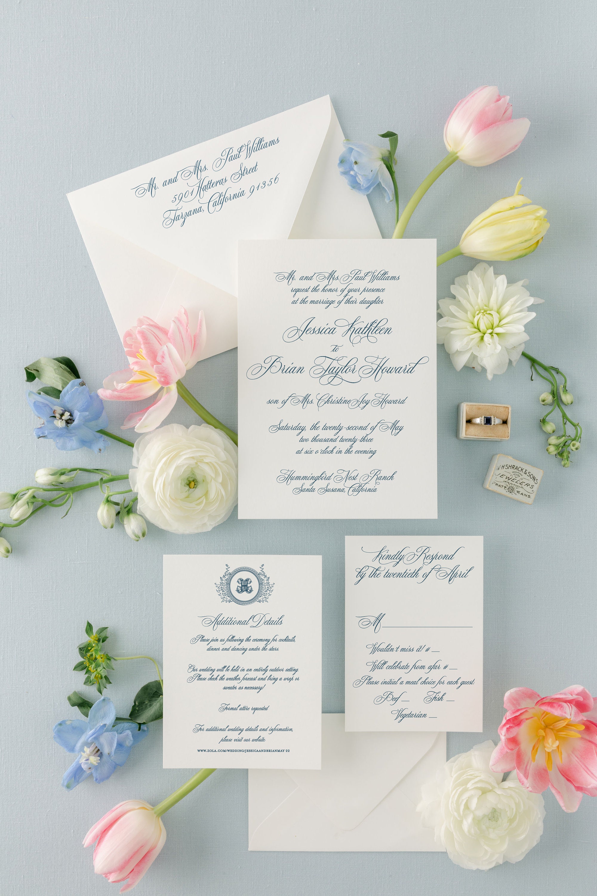Wedding Monogram Use - Abundant Wedding Invitations