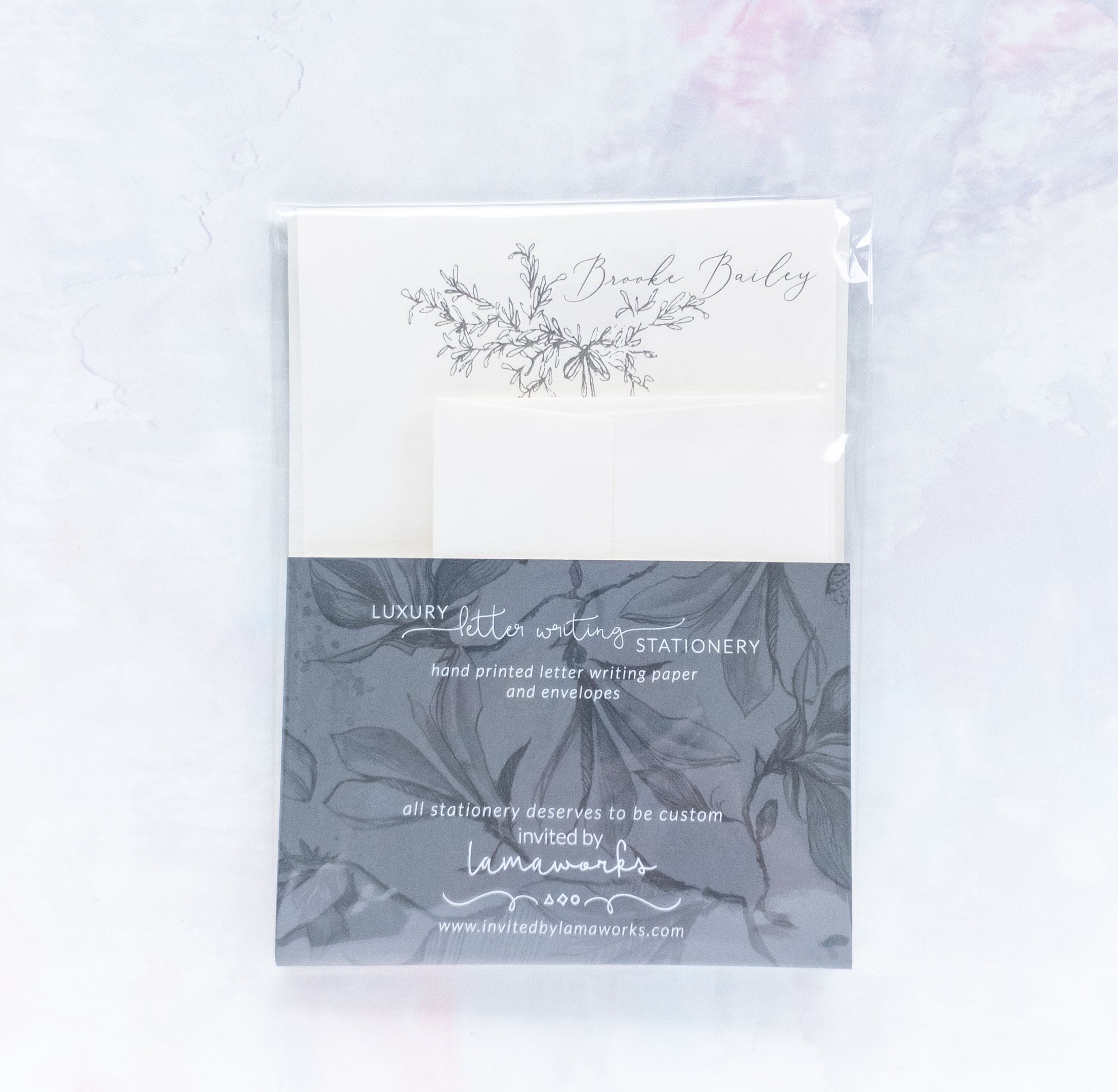 Personalized Letter Writing Stationery Set Customized Gift Etsy