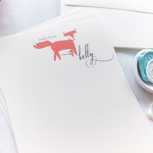 Cute Fox Letter Writing Set | Writing Paper | Stationary Gift Set | Gift for Her | Tween Girl Gift | Stocking Stuffer | Snail Mail