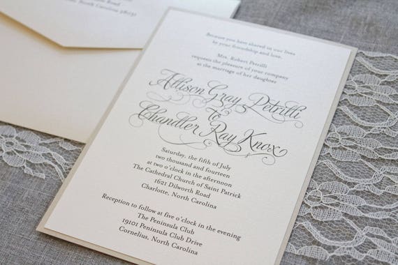 invitation formal wedding