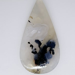 Wunderschöner Dendritischer Achat Cabochon, Tropfenform, 38.25 Karat 002-13-018