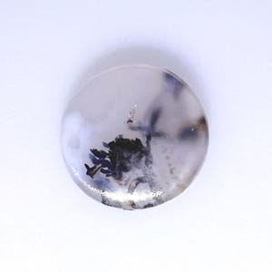 Round Dendrite Agate gemstone, unique patterns,  23 carats      002-17-014