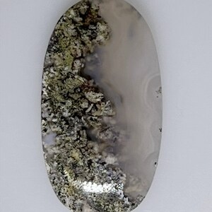 Moss Agate oval cabochon, unique, eye catching, 45.48  carats    003-10-038