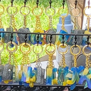 Resin Art Single Letter Keychains