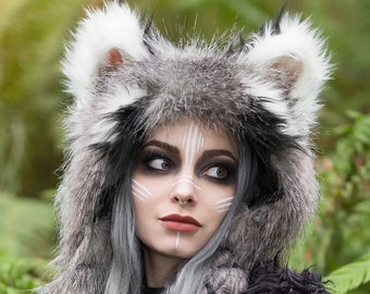 Raccoon Trash Panda Soft Sculpture Ear Hat