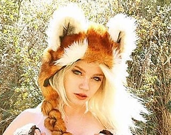 Red Panda Soft Sculpture Ear Hat - Etsy
