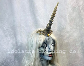 Filigree Rococo Unicorn Horn Fantasy Headband