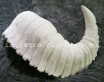 Unpainted Large Ram Horns