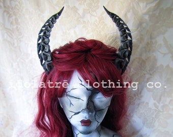 Demoness Vertebrae Horn Fantasy Headband