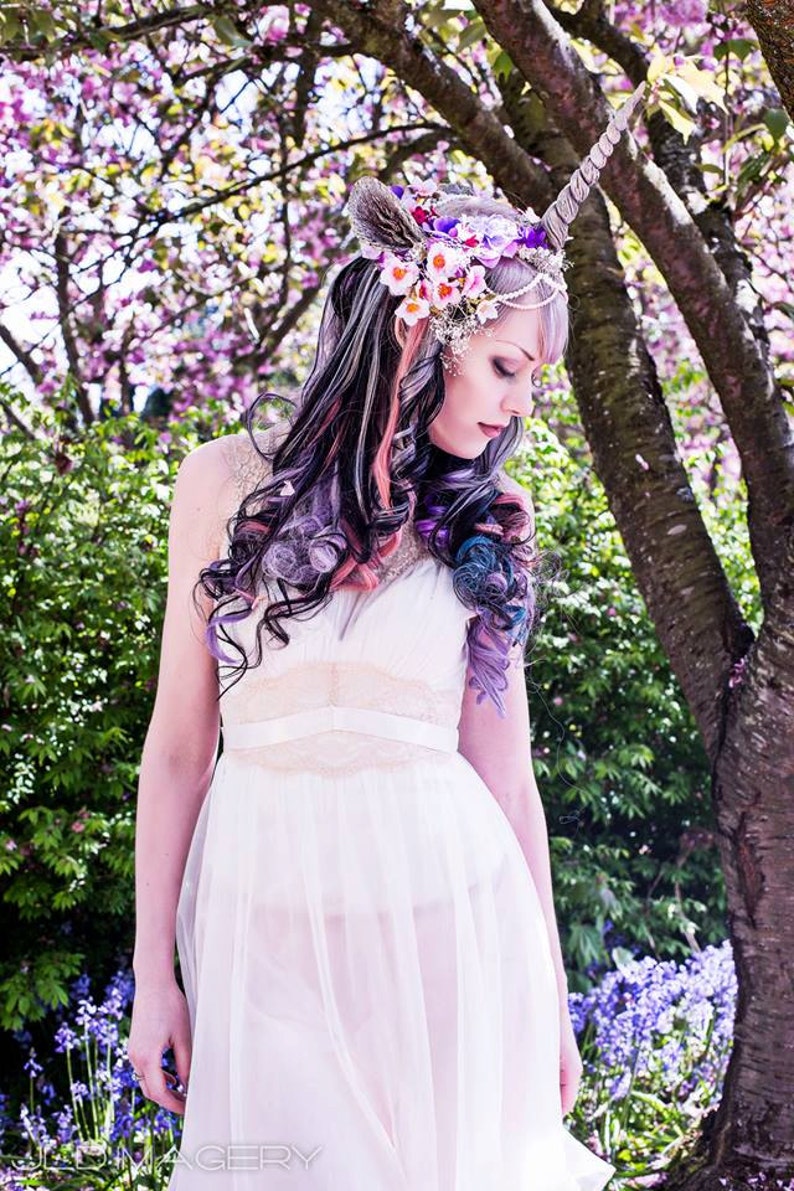 Unicorn Nymph Horn and Ear Headdress Etsy