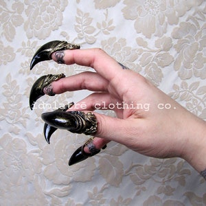 Diy Finger Claws! Glamorous claw rings tutorial 