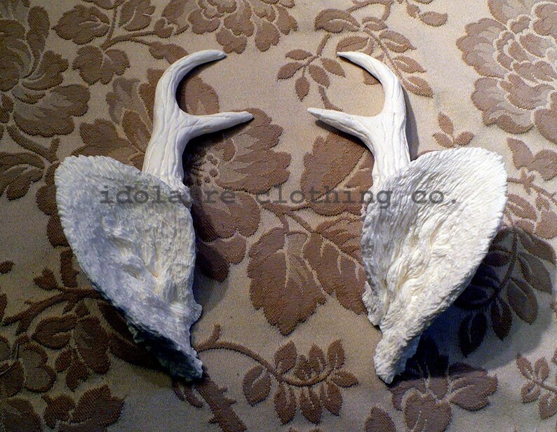Unpainted Mini Antlers and Ears