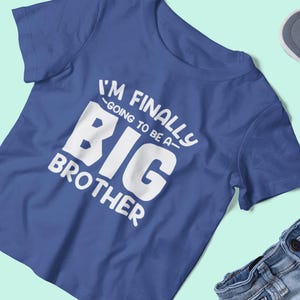 Big Brother Shirt, ich werde ein großer Bruder sein, Schwangerschaftansage T-Shirt, Geschwister Shirt, Kleinkind Big Brother Outfit, neuer Bruder Geschenk