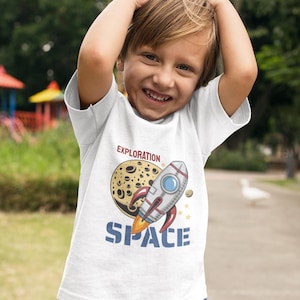 Kids Space Rocket T-Shirt: Outer Space Adventure Baby Onesie