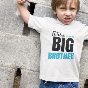 Zukunft Big Brother Shirt, Schwangerschaft Ankündigung T-Shirt, Kleinkind Big Brother Outfit, Geschwister offenbaren Body, Baby Ankündigung Geschenk, Big Bro Tee