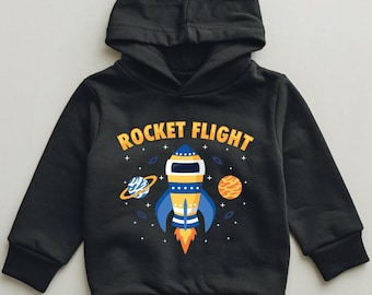 Space Rocket Kids Hoodie: Outer Space Toddler Pullover