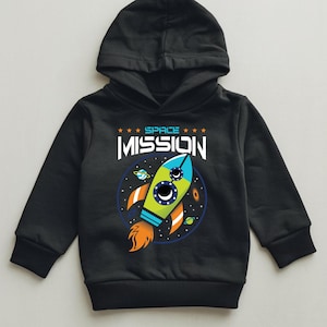 Space Mission Kids Hoodie: Astronaut Galaxy Pullover