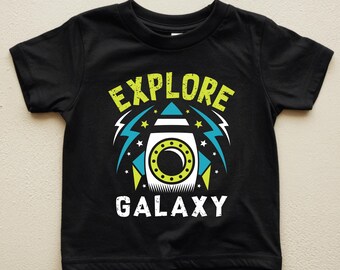 Space Explorer Shirt or Onesie: Kids Rocket Galaxy Adventure