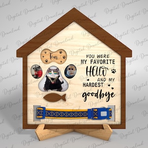 Cadre photo personnalisé chat commémoratif Svg, famille chat cadre Svg, cadeaux commémoratifs pour animal de compagnie, signe de perte d'animal de compagnie Svg, signe commémoratif de chat, fichiers Glowforge Svg