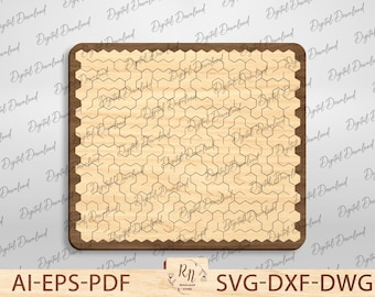 Puzzle Piece Svg, Laser Cut Wooden puzzle Game Digital File, Puzzles laser cut, Puzzle Templates, Challenging Wood Puzzle Svg