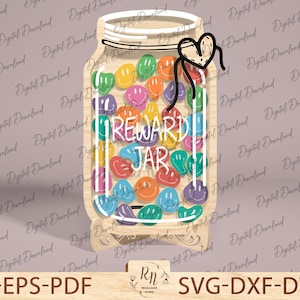 Beloningspot met aangepaste naam voor in de klas of thuis, takenschema voor kinderen, cadeau leraar, cadeaus voor kinderen