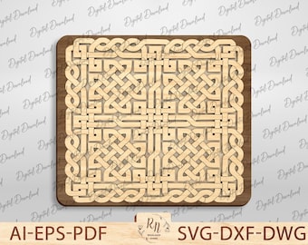 Celtic Knot Puzzle Svg, Laser Cut Wooden puzzle Game Digital File, Puzzle Piece Svg,  Puzzles laser cut, Puzzle Templates