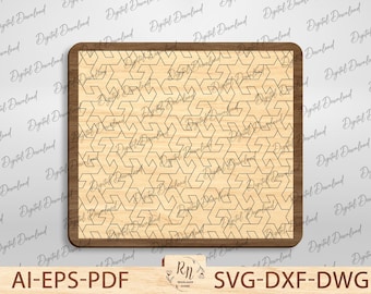 Wooden Game Puzzle Tetris Svg, Laser Cut Wooden puzzle Game Digital File, Fractal Puzzle Svg, Challenging Wood Puzzle Svg