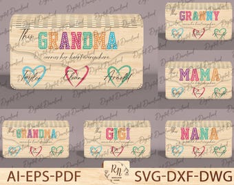 Personalized Laser Cut Fashion Handbag, Personalized Elegant Wooden Bag with Floral Pattern, Handbag Digital Download SVG, Mother's day Gift