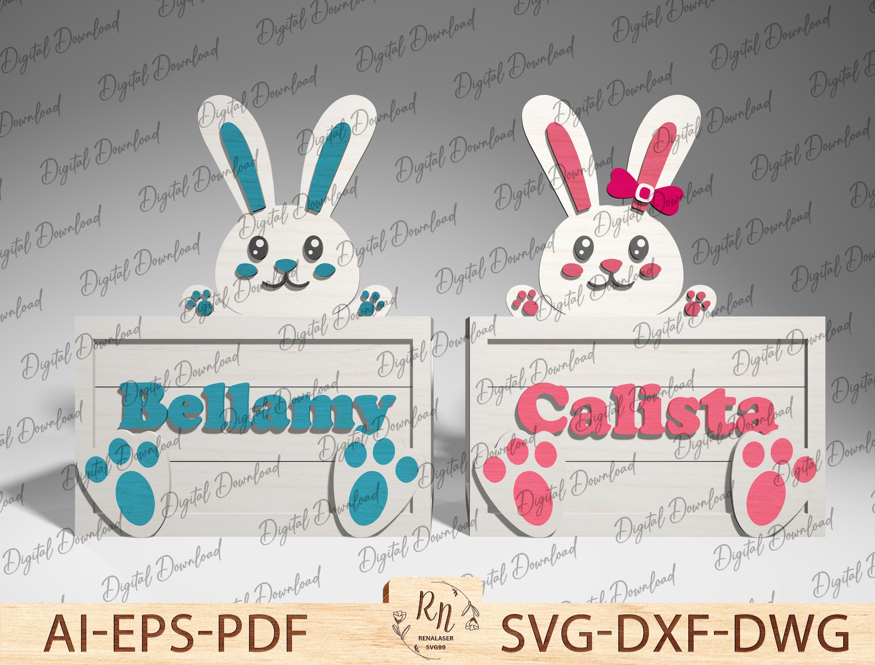 Easter Box Svg Laser Cut File, Easter Decoration Laser Cut, Glowforge ...