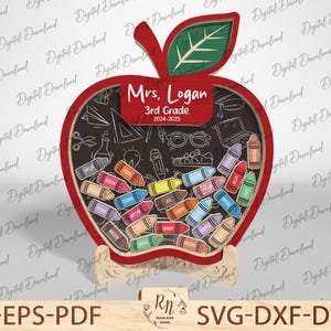 Personalisierter Lehrer Apple Magnet, Lehrer Locker Magnet, Geschenke für Lehrer vom Studenten, Danke, Lehrer