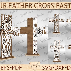 Er ist auferstanden Zeichen SVG, Jesus Kreuz Christian Laser-Schnitt, Ostern Kreuz SVG, Ostern Laser-Schnitt, Ostern Dateien SVG, religiöses Zeichen SVG, christliches Ostern