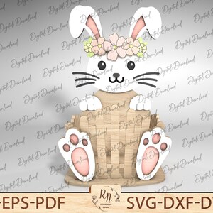 Osternest Laserdatei Ostern Laser-Datei Ostern Geschenk, Osterhase Box SVG, Datei Ostergeschenk Osterei, Glühlampe
