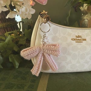 Crochet Bow Keychain
