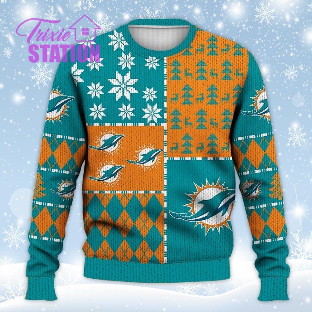 Miami Dolphins Ugly Christmas Sweater