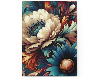 Vintage Floral Hardcover Journal | Cottagecore Notebook | Garden Diary | Nature Writing Journal | Gift for Her