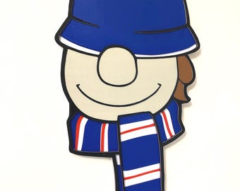 Large Union Bears Mascot UB07 Badge Ultras 3D For Bar, Pub, Home, Garage, Fan Cave 10"