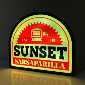 10” Sunset Sarsaparilla LED Lamp Fallout New Vegas