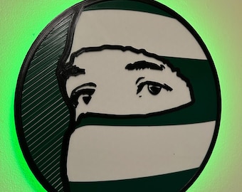 10" Large Bhoys Light Up Badge For Bar, Pub, Home, Garage