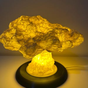 6” Nuclear Blast Lamp, Mushroom Cloud Night Light 3D Mushroom Cloud Lamp