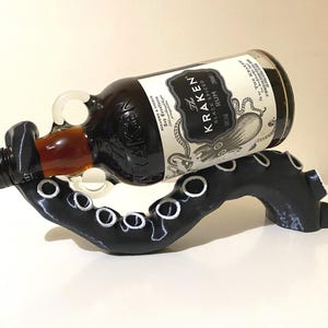 クラーケン ラム 触手 ボトル ホルダー ディスプレイ パブ サイン、男の隠れ家 バー、USB