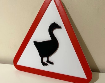 Goose Game- 8” Goose Warning Sign