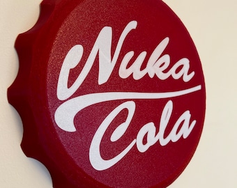 10” Nuka Cola Wall Hanger Bottlecap Retro Art