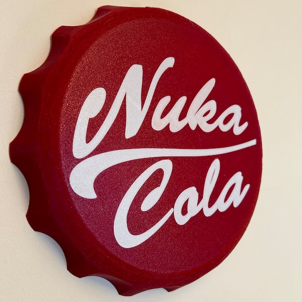 10” Nuka Cola Wall Hanger Bottlecap Retro Art