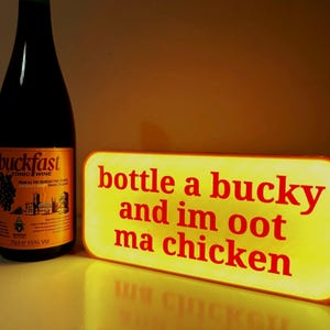 USB Bottle a Bucky Tonic Wine Pub Sign, Man cave Bar