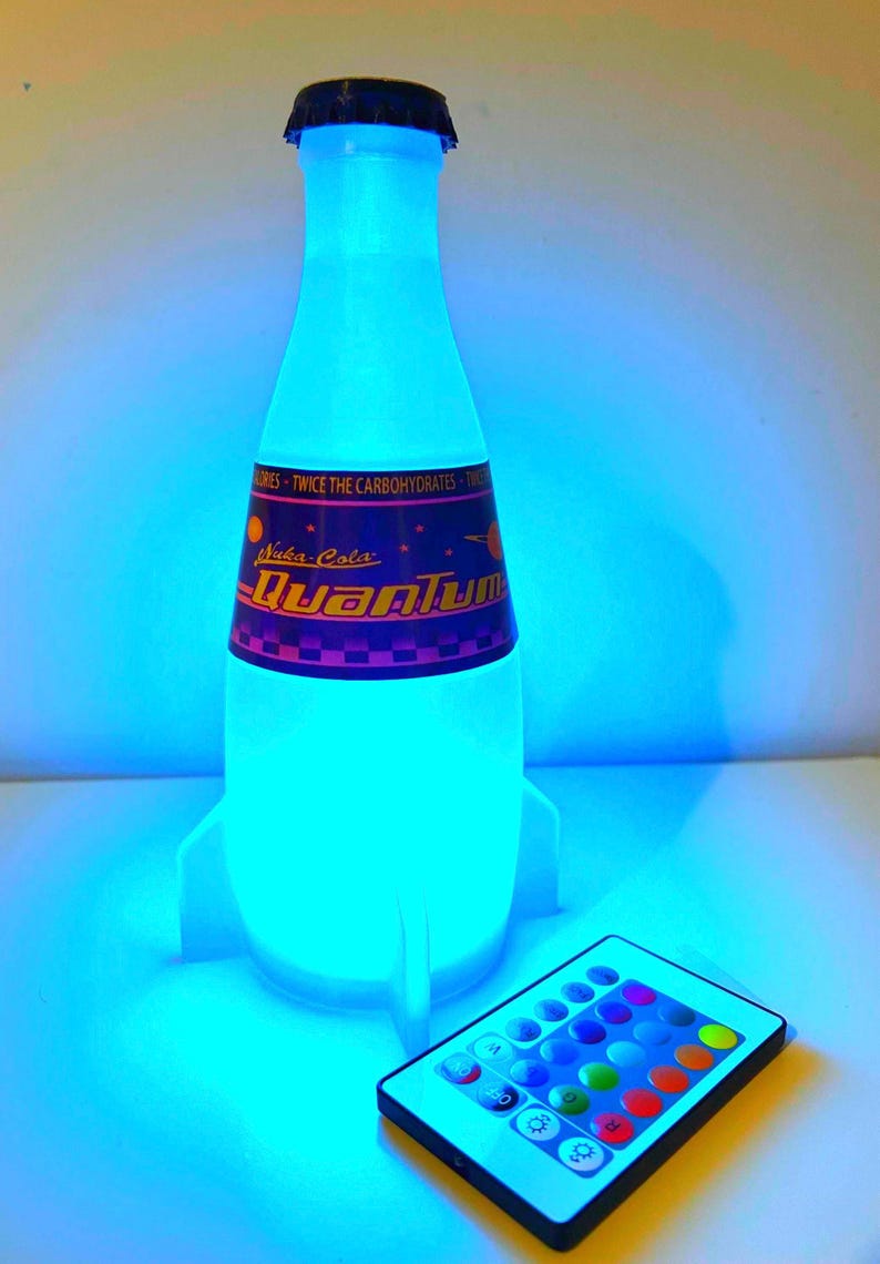 9” Nuka Cola Quantum Lamp USB 16 Colour Remote Control image 1