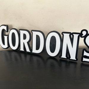 10” Gordons Pub Sign for Man cave Bar
