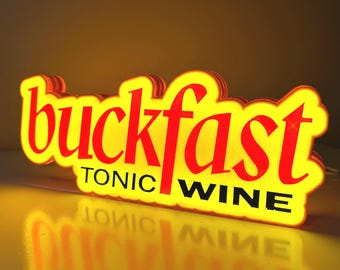 USB Buckfast Tonic Wine Pub Sign, Man cave Bar