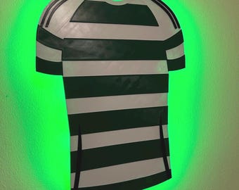 10" Large Light Up Hoops Shirt For Bar, Pub, Home, Garage